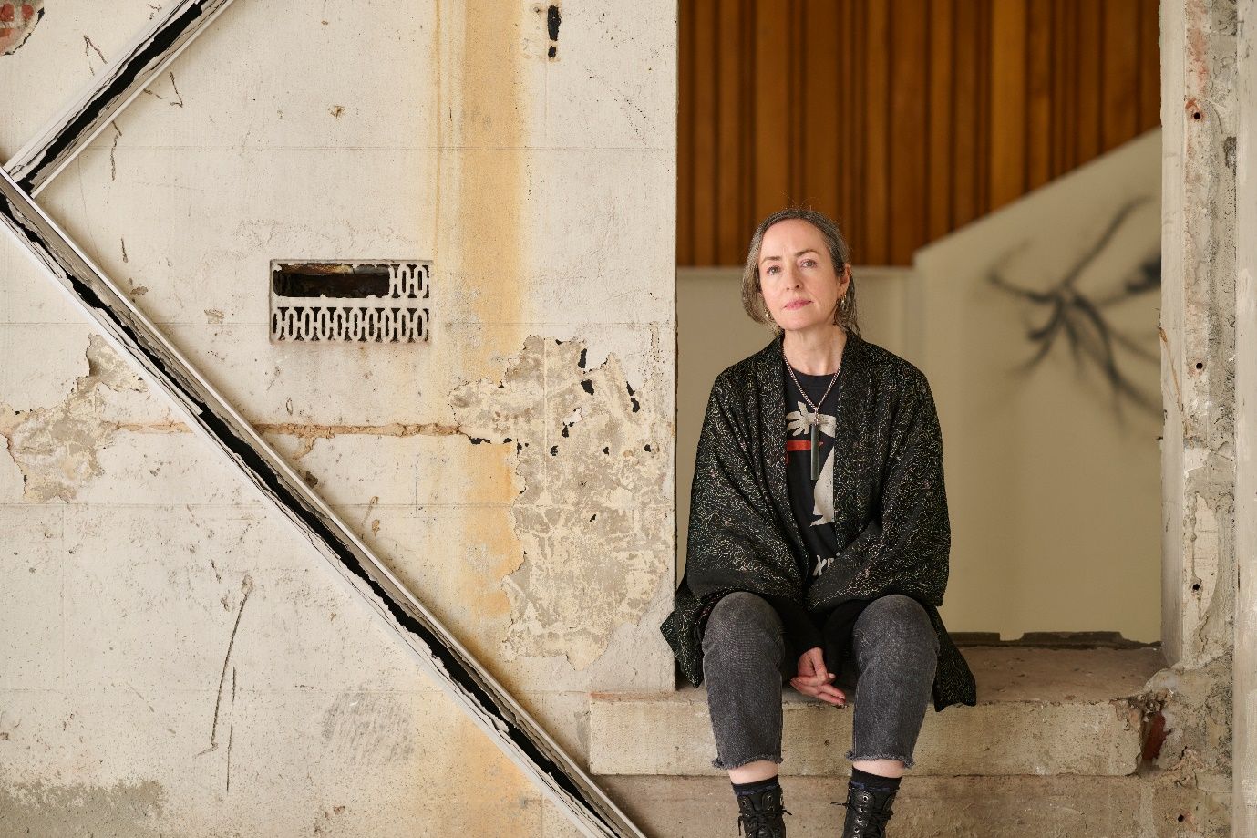 Paula Collier pictured with Untitled, 2024. Photo Amber-Jayne Bain.jpg